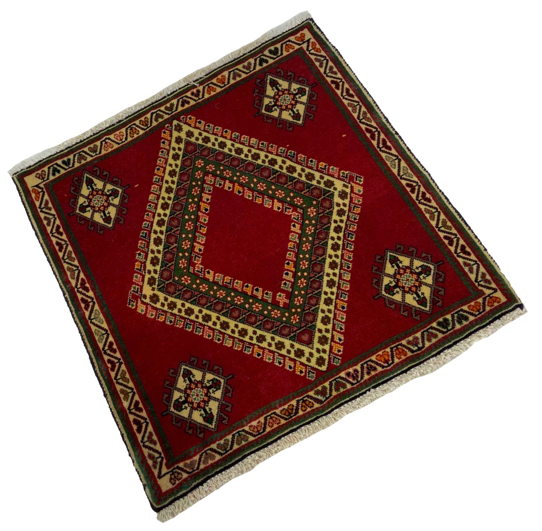 ghashghai-orientteppich-60x60-cm-250000-knoten-handgeknupft-fur-teppiche-2 Perserteppich Fars 60 x 60 cm Wolle handgeknüpft