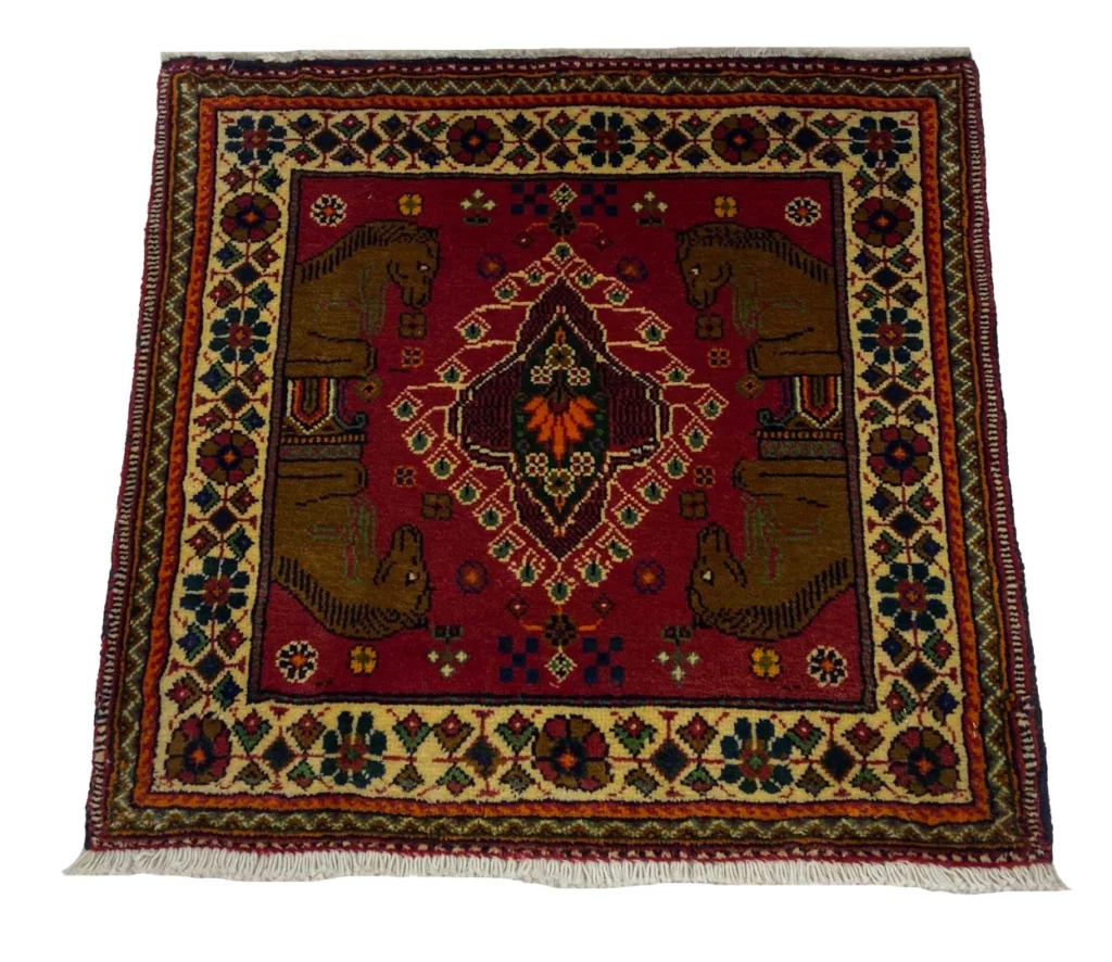 ghashghai-orientteppich-60x60-cm-180000-knoten-handgeknupft-fur-teppiche-4 Perserteppich Fars 60 x 60 cm Wolle handgeknüpft