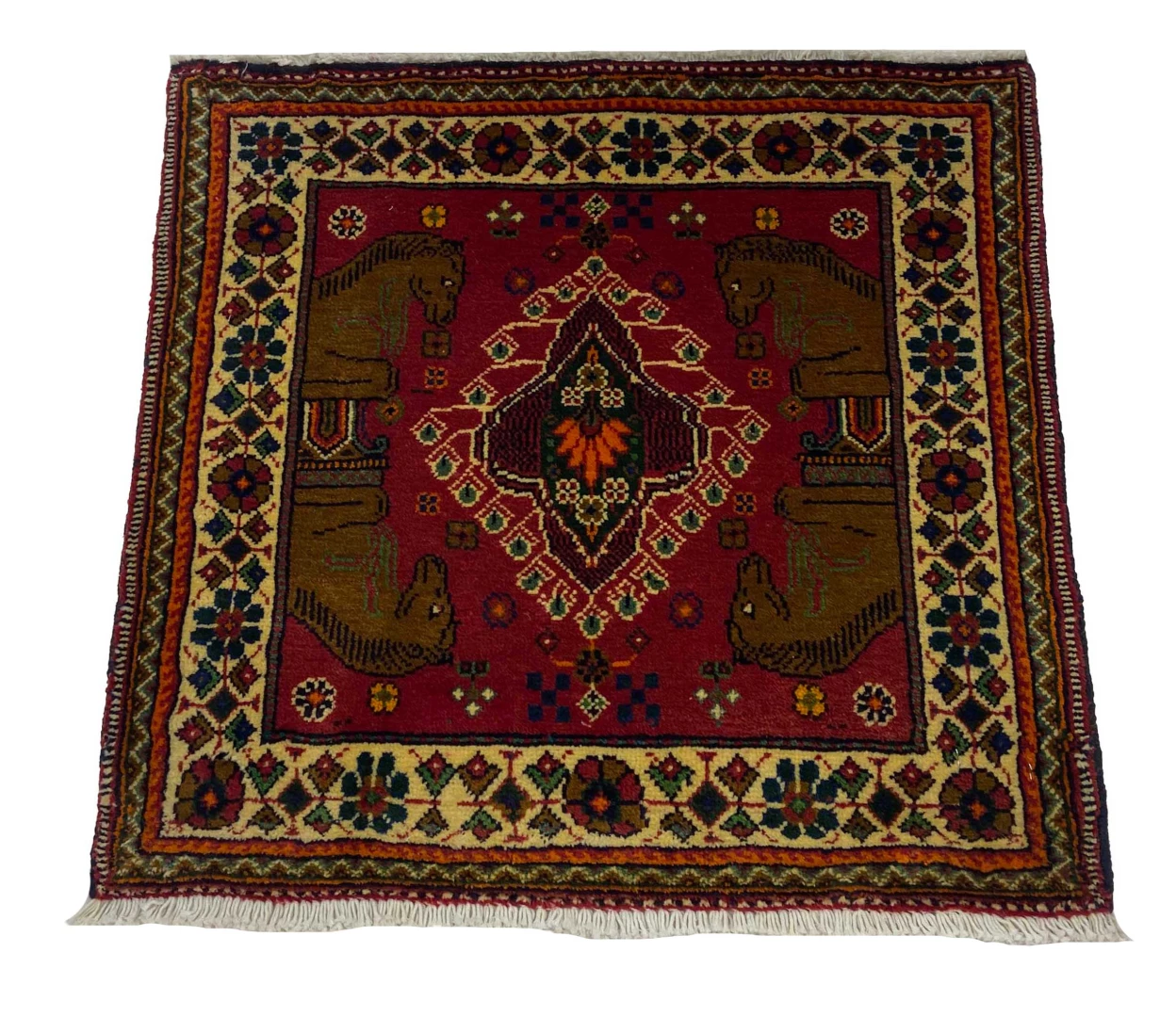 ghashghai-orientteppich-60x60-cm-180000-knoten-handgeknupft-fur-teppiche-4 Perserteppich Fars 60 x 60 cm Wolle handgeknüpft