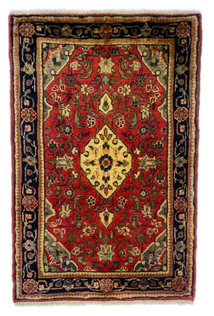 Perserteppich Hamadan 100 x 66 cm Wolle handgeknüpft