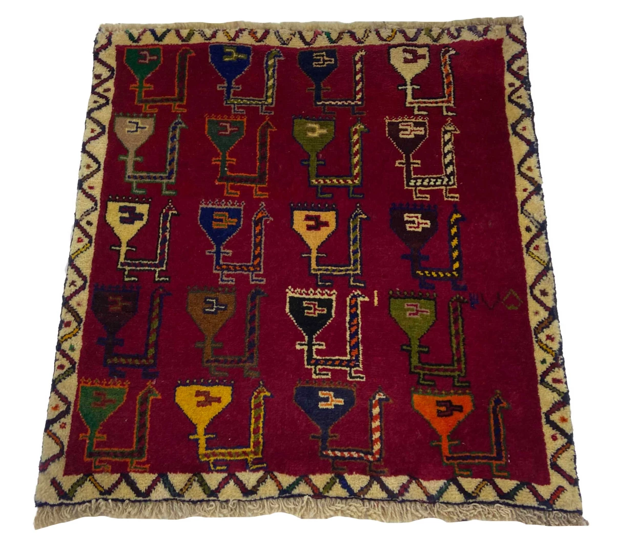 Orientteppich Fars 62x60 cm Wolle handgeknüpft