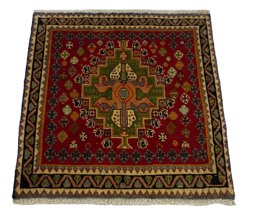 Perserteppich Fars 62 x 62 cm Wolle handgeknüpft