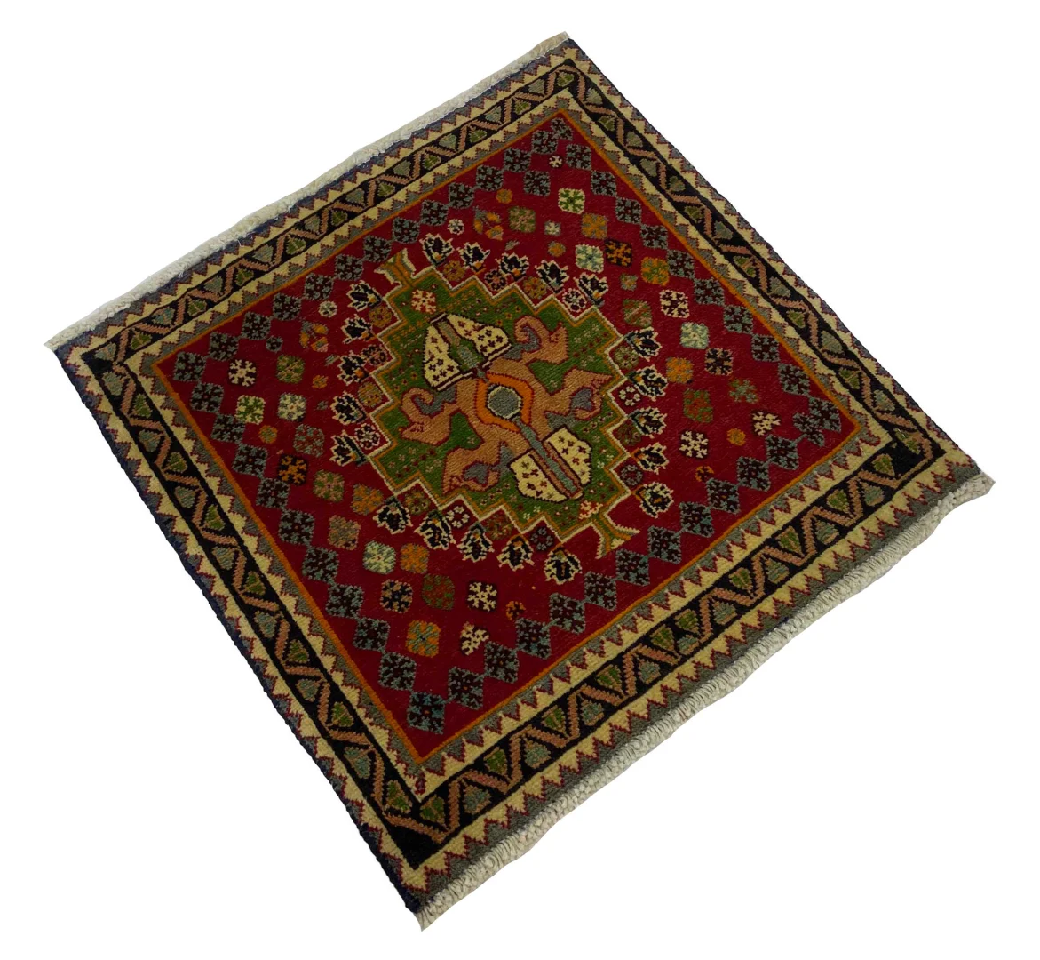 Perserteppich Fars 62 x 62 cm Wolle handgeknüpft