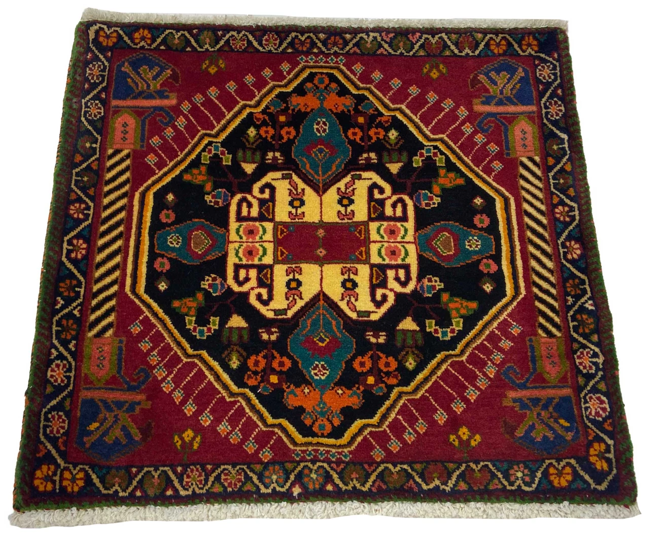 Perserteppich Fars 62 x 68 cm Wolle handgeknüpft