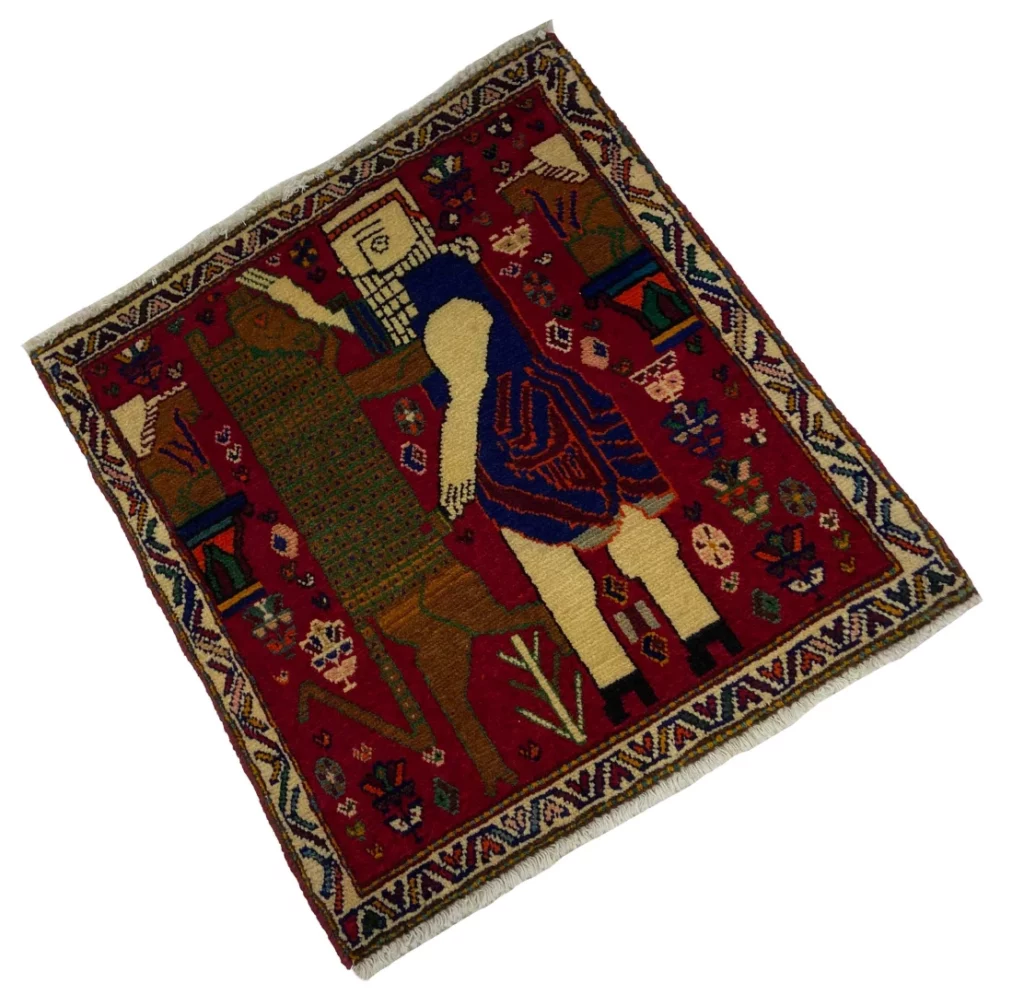 ghashghai-orientteppich-63x57-cm-180000-knoten-handgeknupft-2 Perserteppich Fars 63 x 57 cm Wolle handgeknüpft