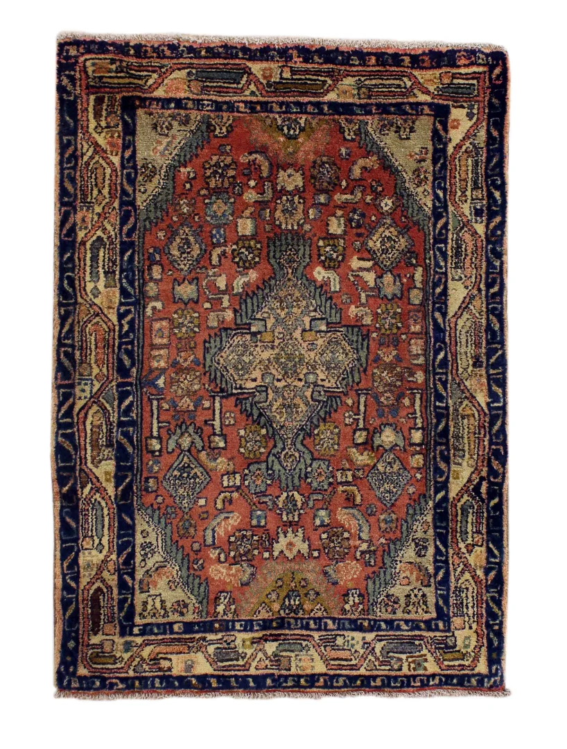 Perserteppich Hamadan 116 x 81 cm Wolle handgeknüpft