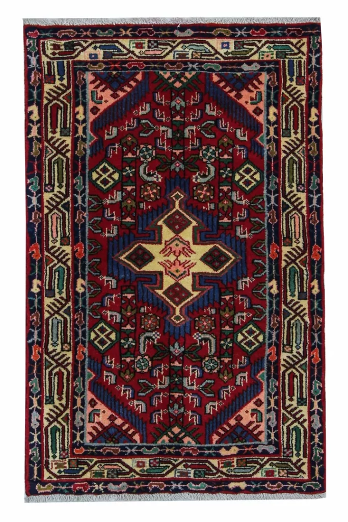 Perserteppich Hamadan 120 x 77 cm Wolle handgeknüpft