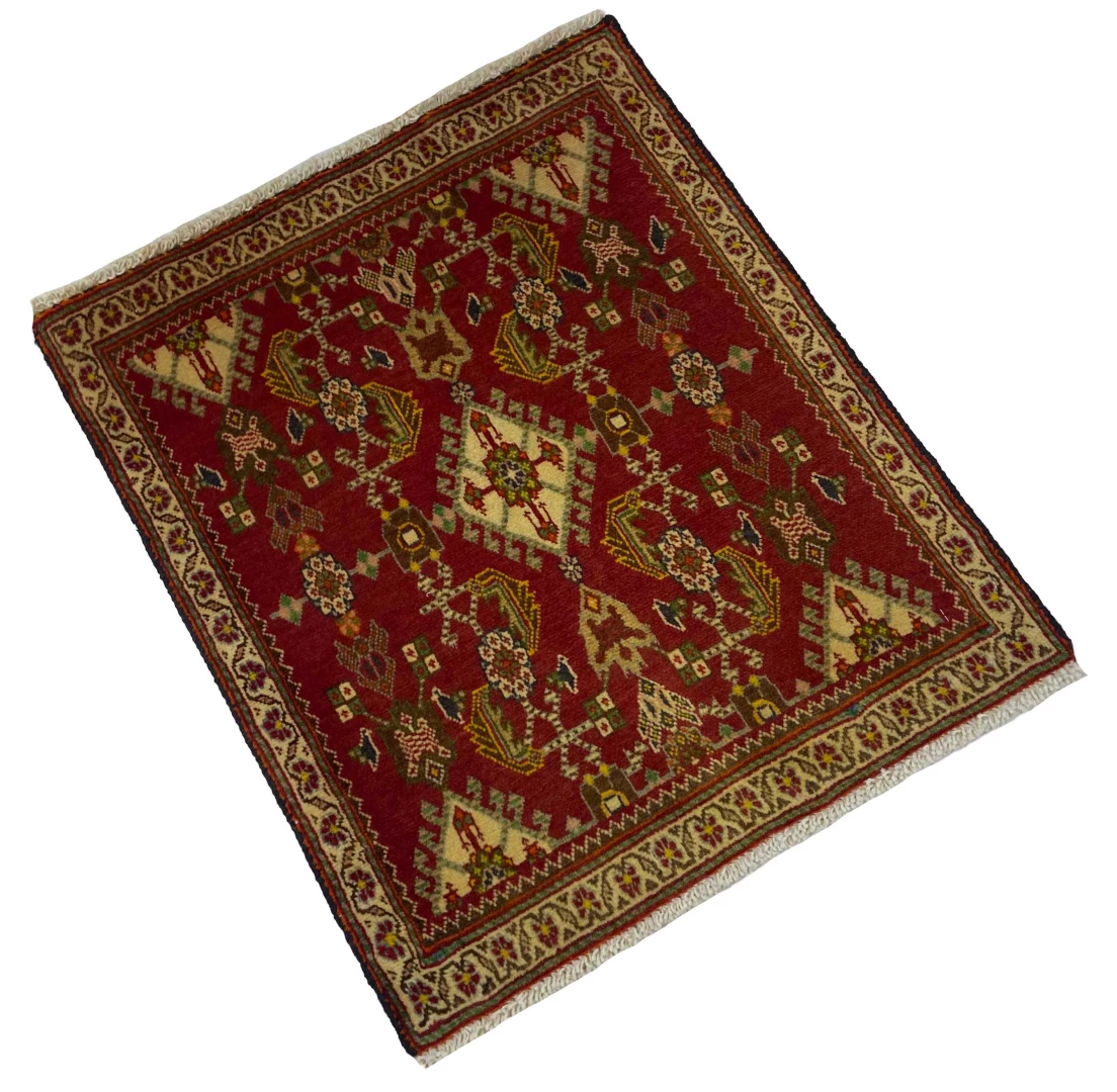 Perserteppich Fars 65 x 55 cm Wolle handgeknüpft