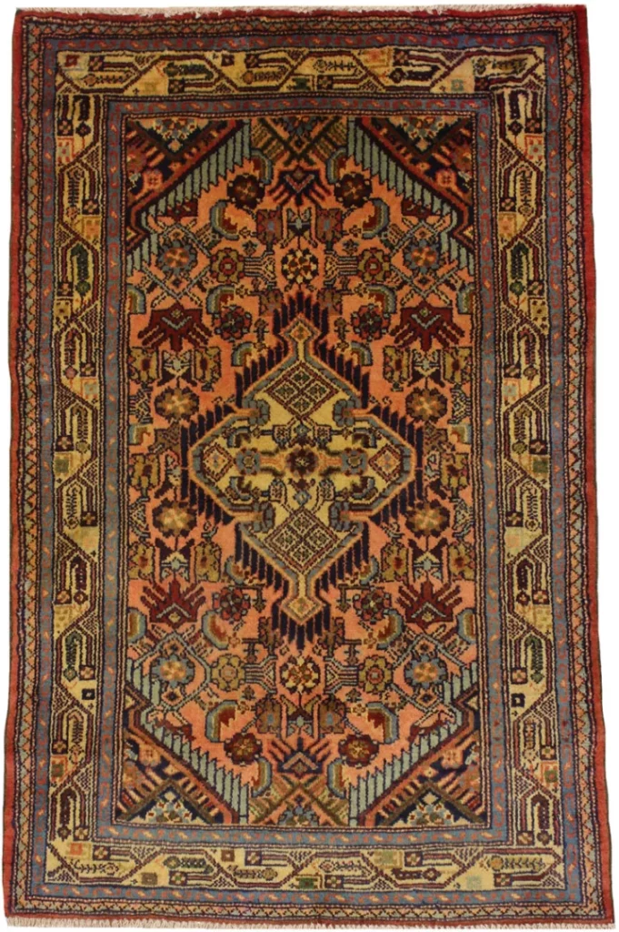 Perserteppich Hamadan 120 x 79 cm Wolle handgeknüpft