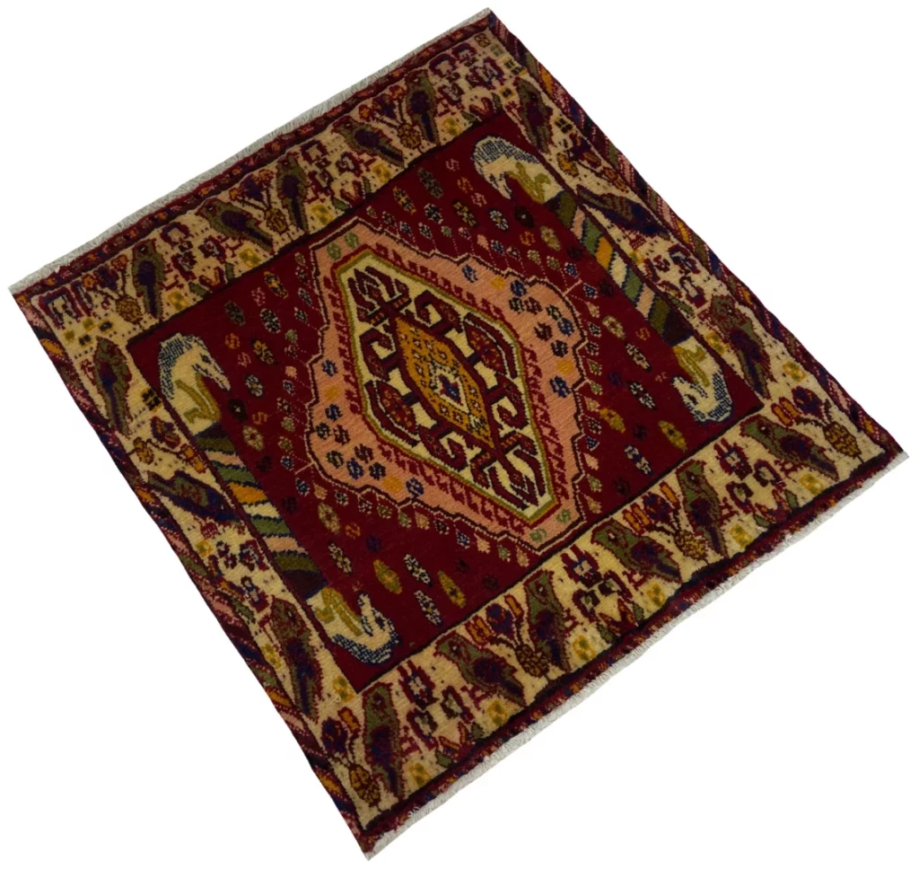 Perserteppich Fars 65 x 61 cm Wolle handgeknüpft