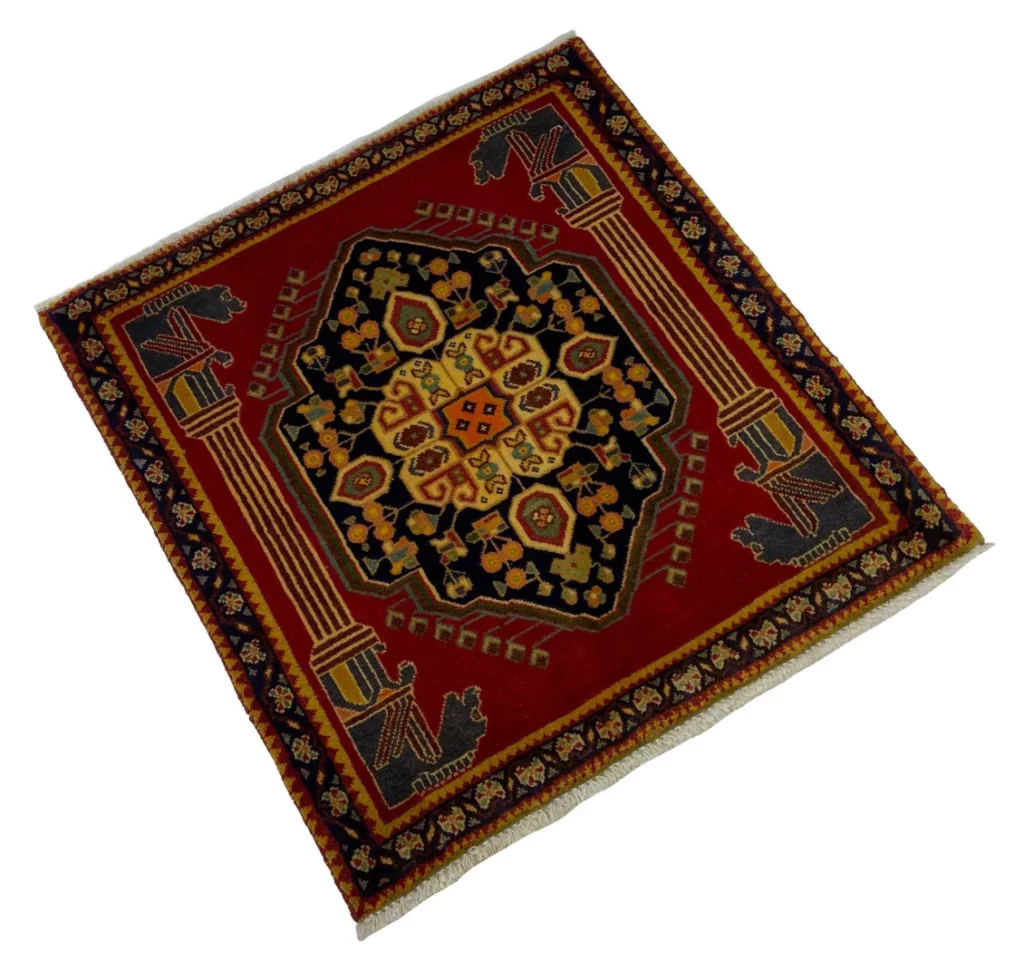 Perserteppich Fars 65 x 64 cm Wolle handgeknüpft
