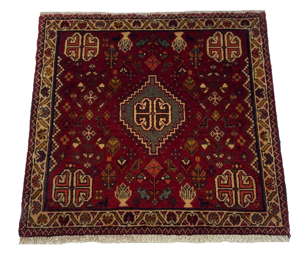 Perserteppich Fars 66 x 66 cm Wolle handgeknüpft