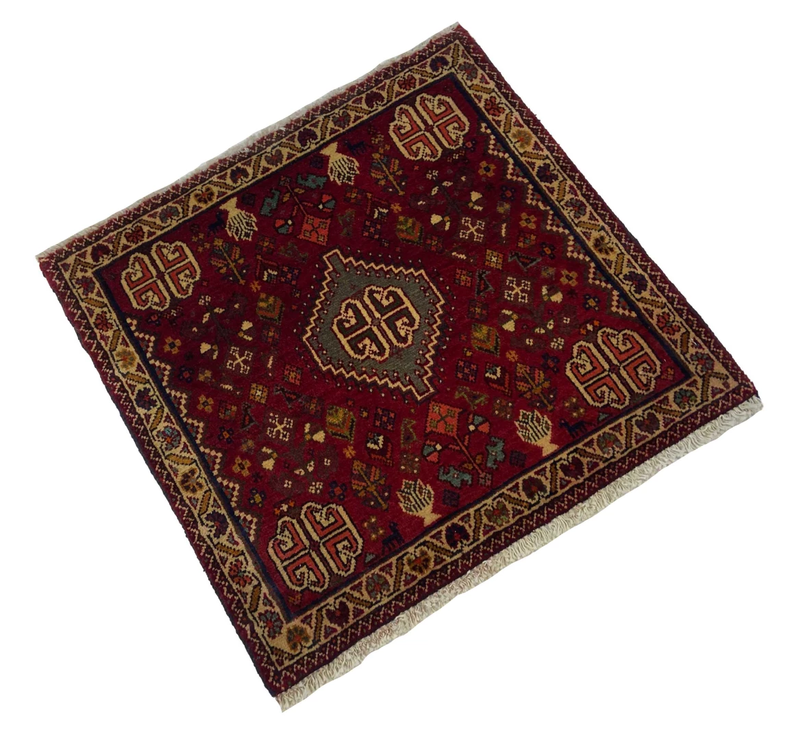 Perserteppich Fars 66 x 66 cm Wolle handgeknüpft