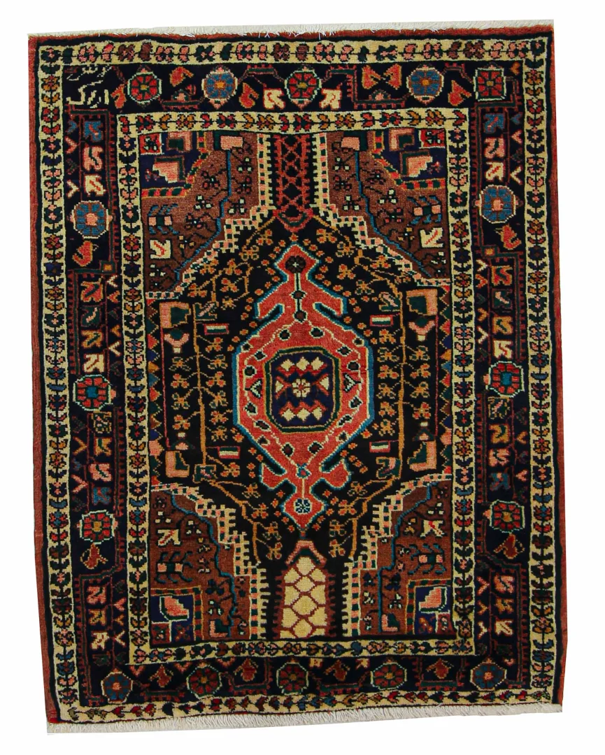 Perserteppich Hamadan 120 x 93 cm Wolle handgeknüpft