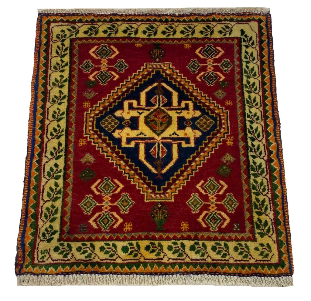 ghashghai-orientteppich-66x60-cm-250000-knoten-m-handgeknupft-1 Perserteppich Fars 66 x 60 cm Wolle handgeknüpft