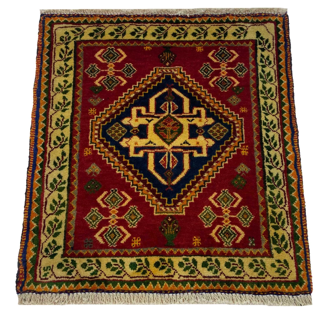 ghashghai-orientteppich-66x60-cm-250000-knoten-m-handgeknupft-1 Perserteppich Fars 66 x 60 cm Wolle handgeknüpft