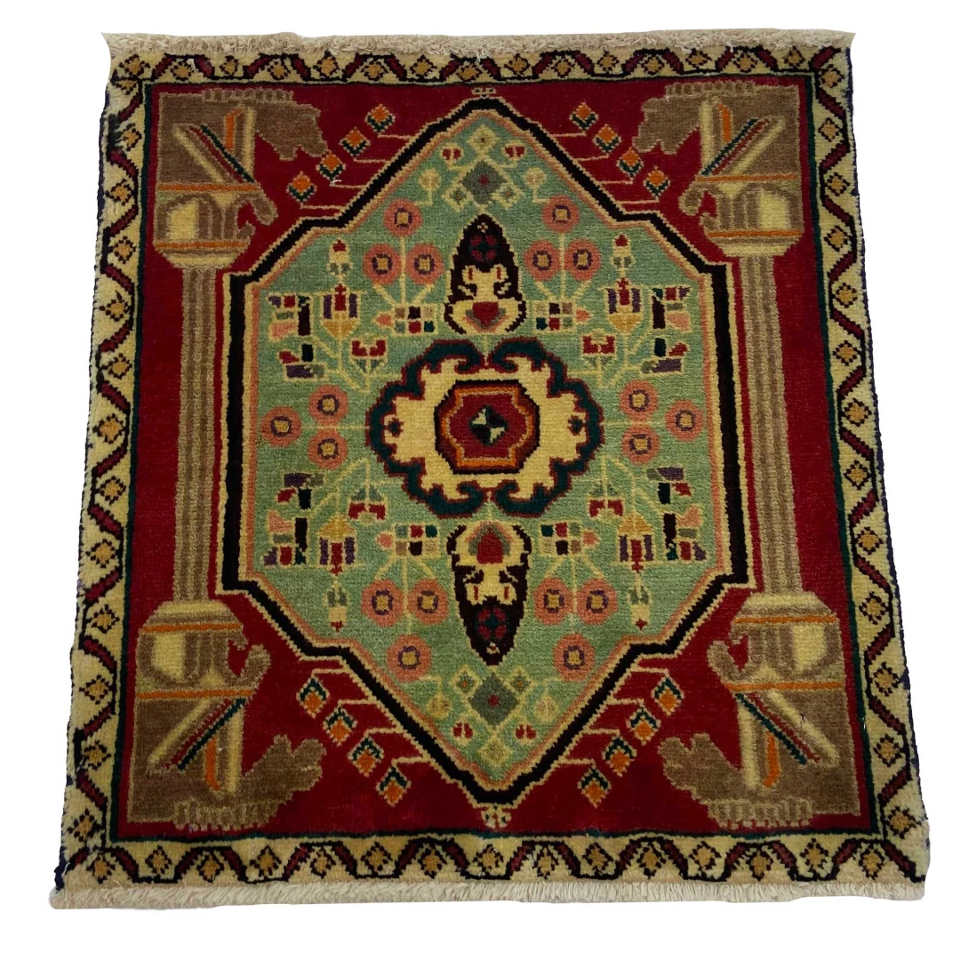 ghashghai-teppich-67-x-60-cm-180000-knoten-m-handgeknupft-orientteppich-1 Perserteppich Fars 67 x 60 cm Wolle handgeknüpft