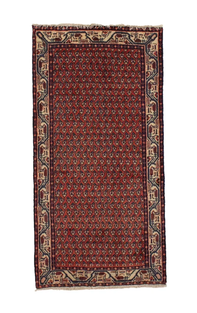 Perserteppich Hamadan 122 x 62 cm Wolle handgeknüpft
