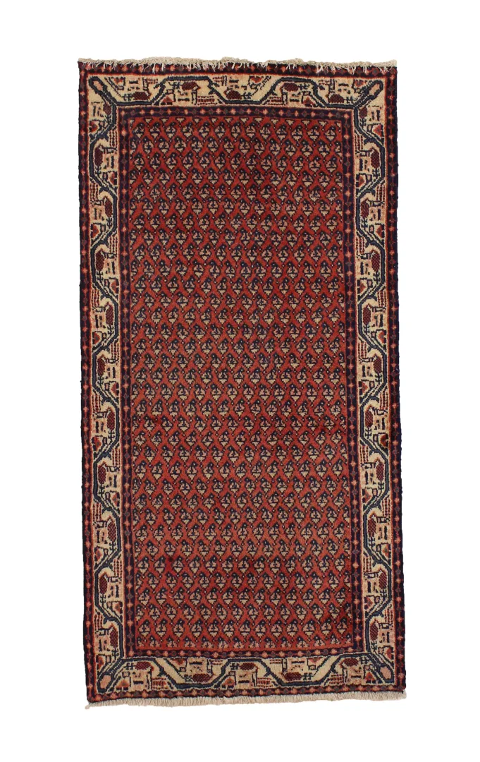 Perserteppich Hamadan 122 x 62 cm Wolle handgeknüpft