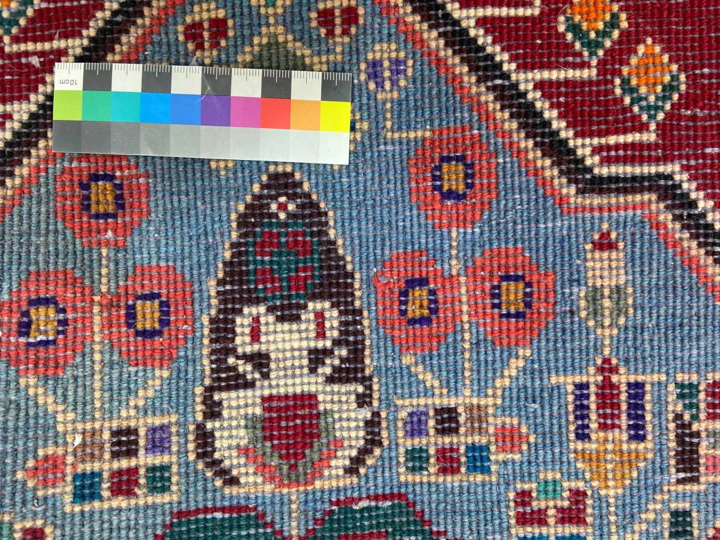 ghashghai-teppich-67-x-60-cm-180000-knoten-m-handgeknupft-orientteppich-3 Perserteppich Fars 67 x 60 cm Wolle handgeknüpft