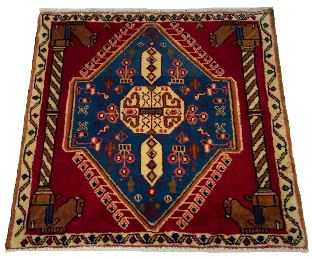 Perserteppich Ghashghai 67 x 70 cm Wolle handgeknüpft