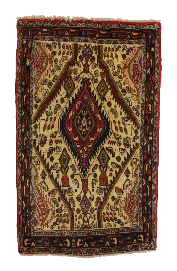 Perserteppich Hamadan 122 x 74 cm Wolle handgeknüpft