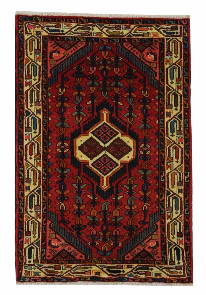 Perserteppich Hamadan 122 x 81 cm Wolle handgeknüpft