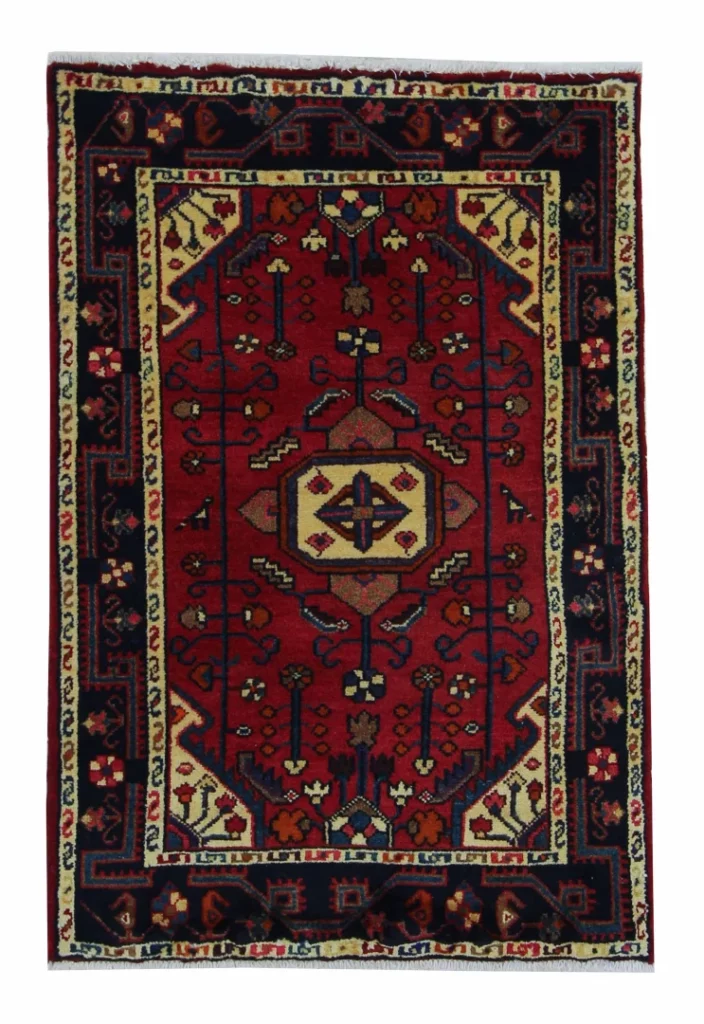 Perserteppich Hamadan 123 x 80 cm Wolle handgeknüpft