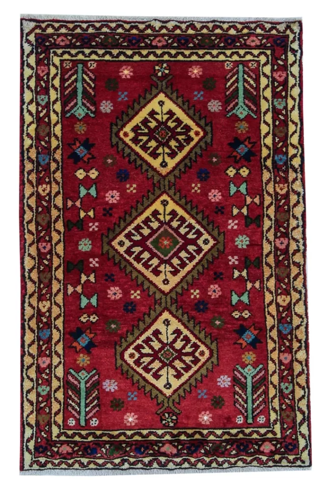 Perserteppich Hamadan 125 x 80 cm Wolle handgeknüpft
