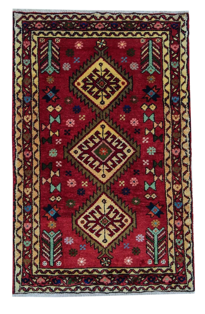 Perserteppich Hamadan 125 x 80 cm Wolle handgeknüpft