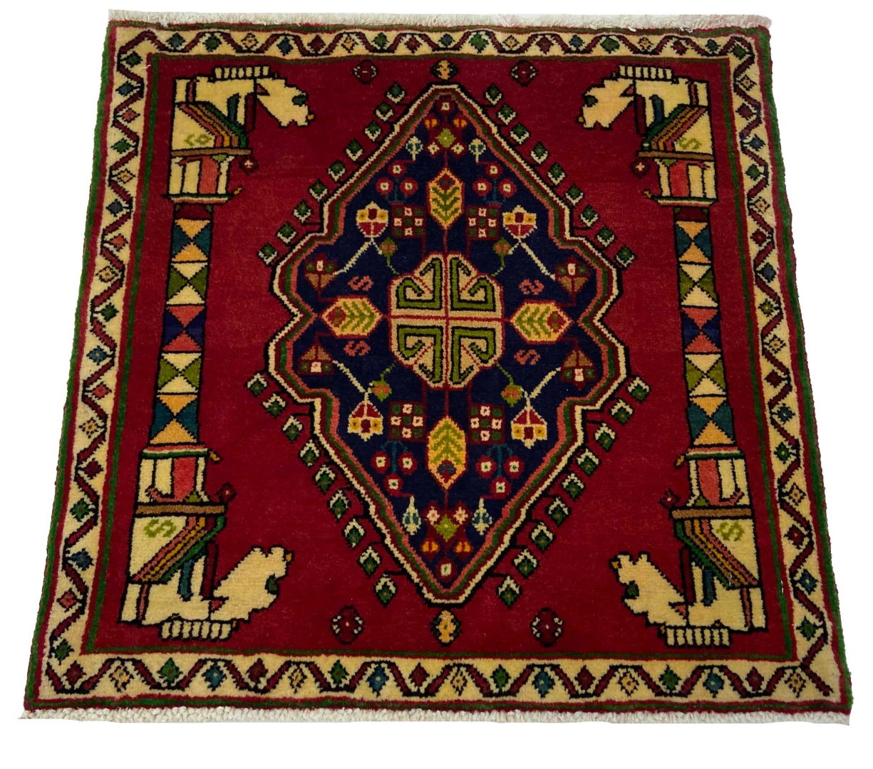 Perserteppich Fars 69 x 68 cm Wolle handgeknüpft