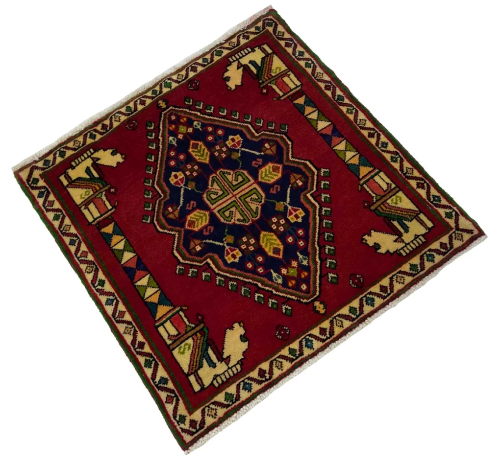 Perserteppich Fars 69 x 68 cm Wolle handgeknüpft