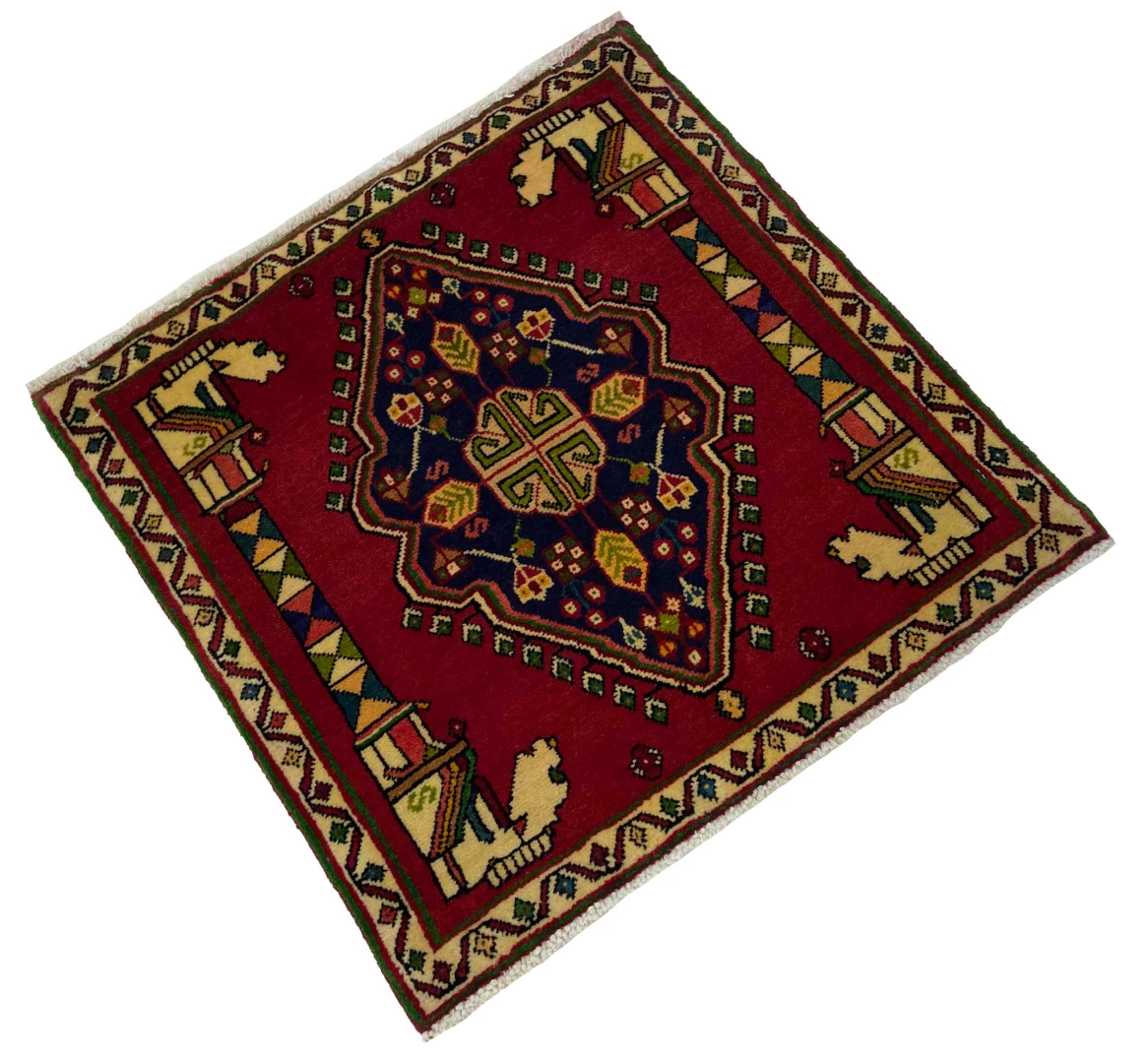 Perserteppich Fars 69 x 68 cm Wolle handgeknüpft