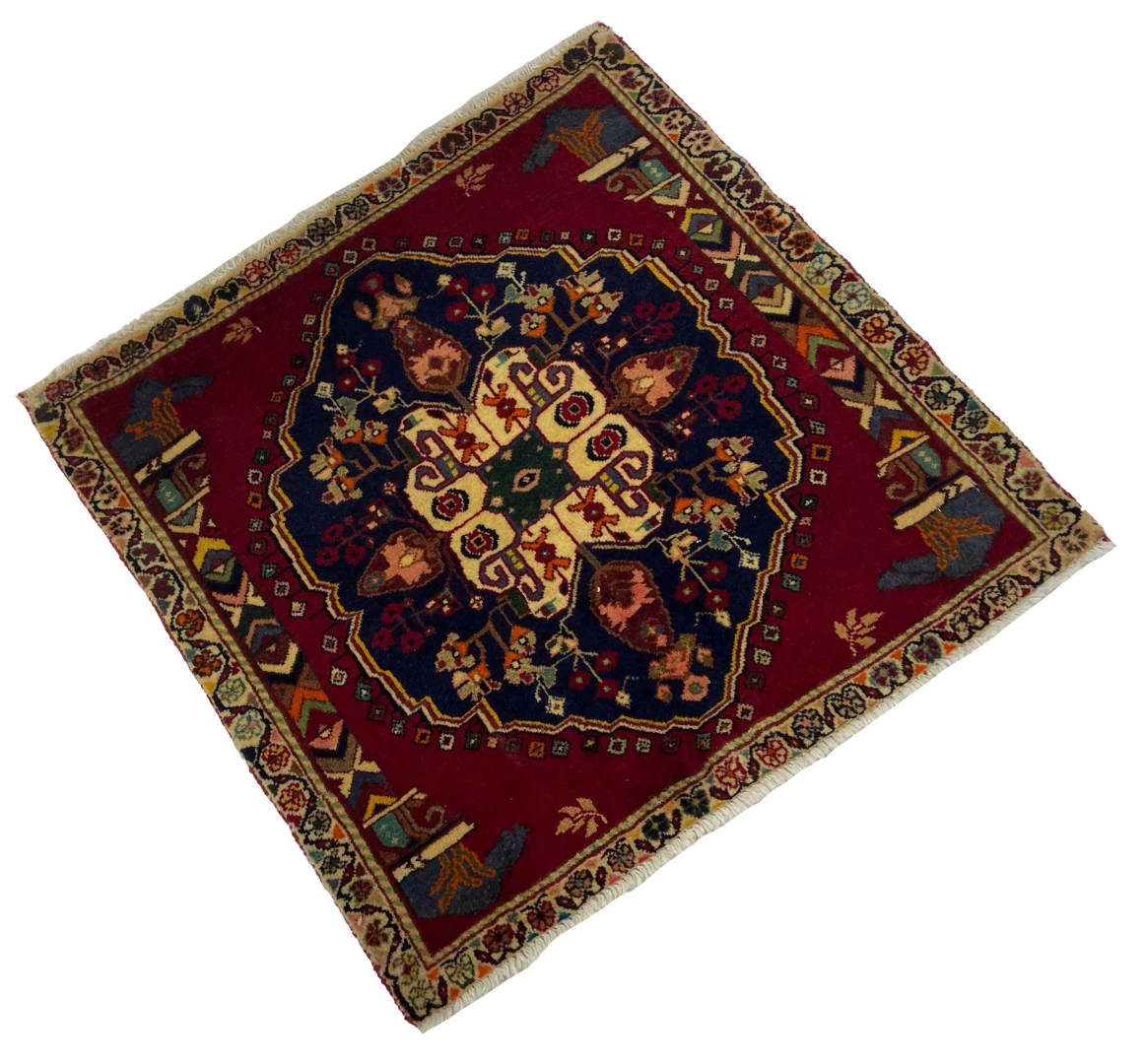 Perserteppich Fars 70 x 70 cm Wolle handgeknüpft