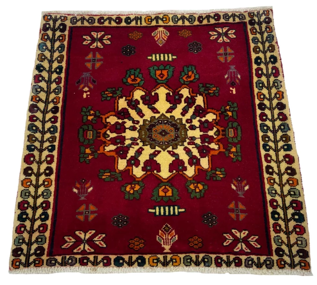 ghashghai-orientteppich-72x72-cm-250000-knoten-handgeknupft-1 Perserteppich Fars 72 x 72 cm Wolle handgeknüpft