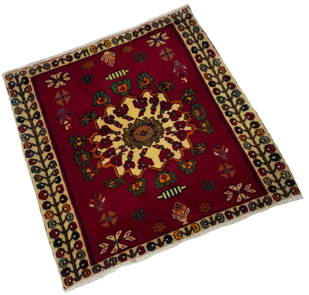 ghashghai-orientteppich-72x72-cm-250000-knoten-handgeknupft-2 Perserteppich Fars 72 x 72 cm Wolle handgeknüpft