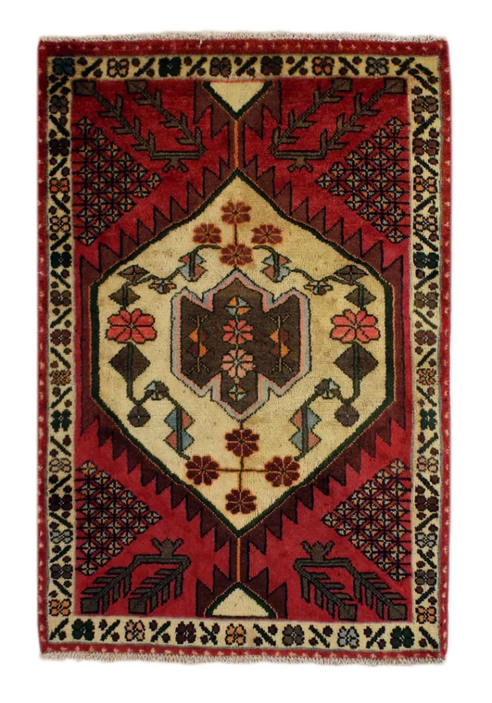 Perserteppich Hamadan 125 x 85 cm Wolle handgeknüpft