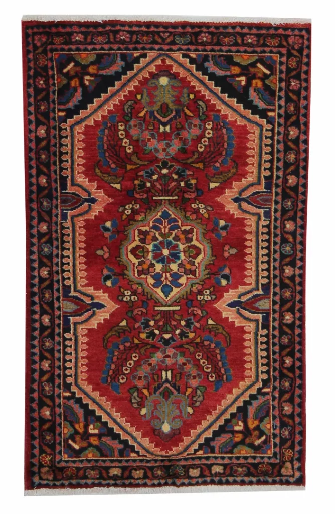 Perserteppich Hamadan 127 x 78 cm Wolle handgeknüpft