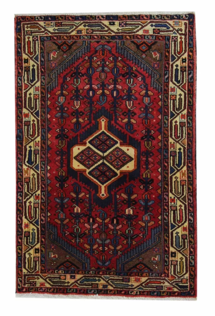 hamadan-teppich-127x82-cm-100000-knoten-handgeknupft-fur-teppiche Perserteppich Hamadan 127 x 82 cm Wolle handgeknüpft
