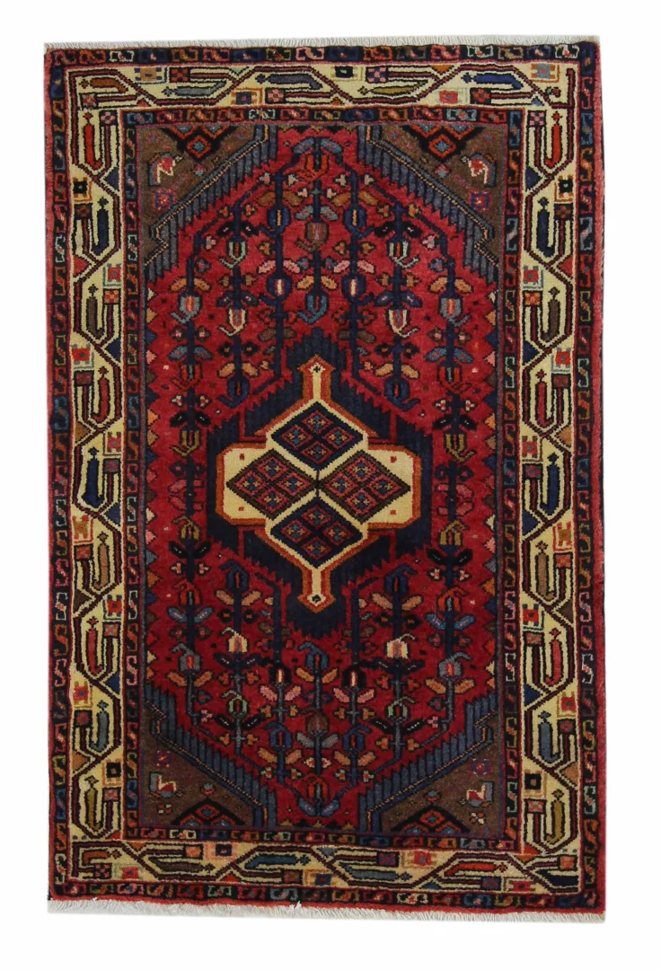 hamadan-teppich-127x82-cm-100000-knoten-handgeknupft-fur-teppiche Perserteppich Hamadan 127 x 82 cm Wolle handgeknüpft