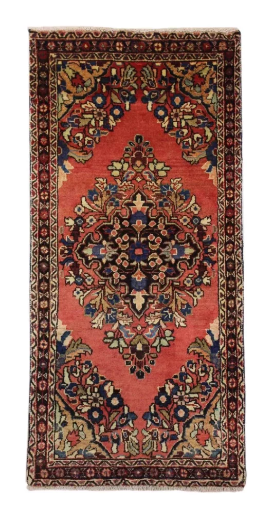 Perserteppich Hamadan 130 x 56 cm Wolle handgeknüpft