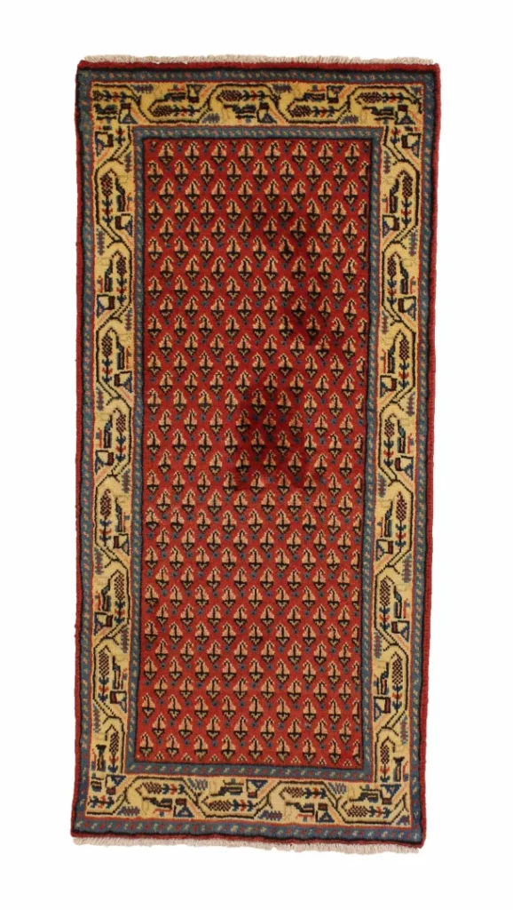 Perserteppich Hamadan 130 x 60 cm Wolle handgeknüpft