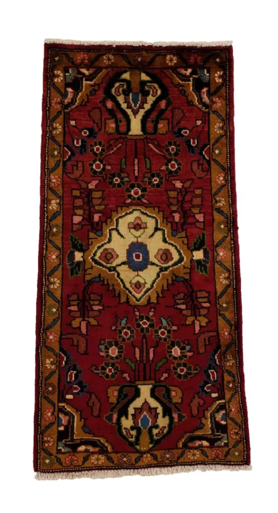 Perserteppich Hamadan 130 x 63 cm Wolle handgeknüpft
