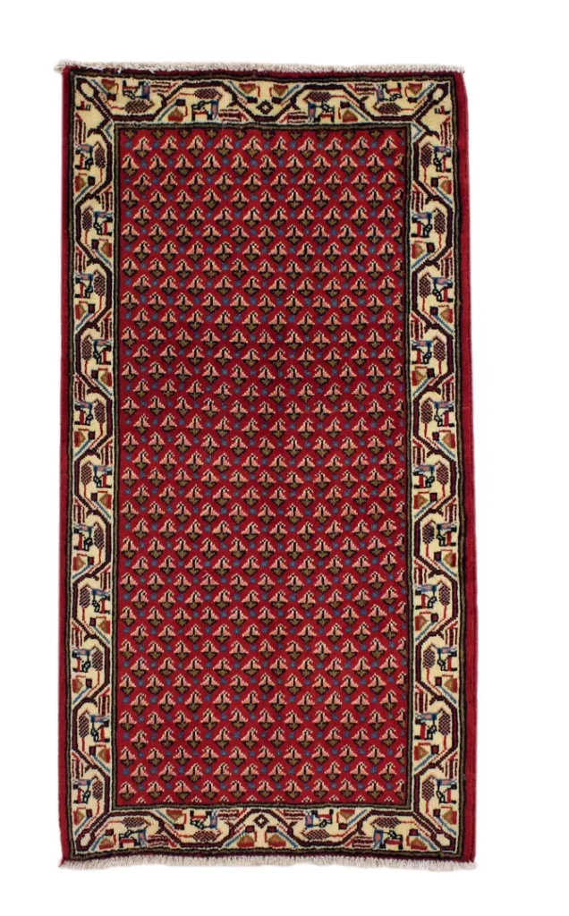 Perserteppich Hamadan 130 x 67 cm Wolle handgeknüpft