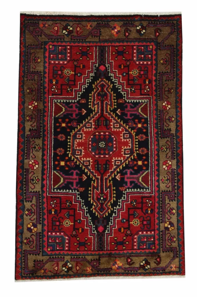 Perserteppich Hamadan 130 x 82 cm Wolle handgeknüpft