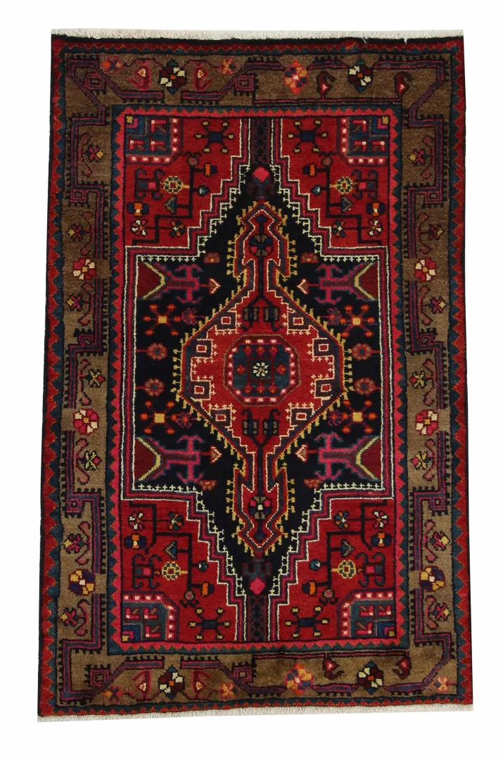 Perserteppich Hamadan 130 x 82 cm Wolle handgeknüpft