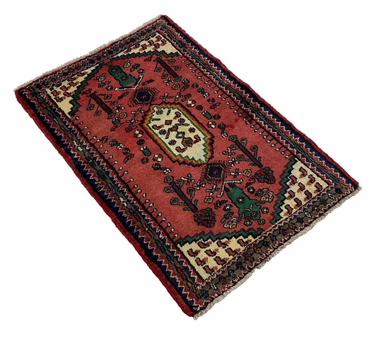 Perserteppich Hamadan 110 x 75 cm Wolle handgeknüpft