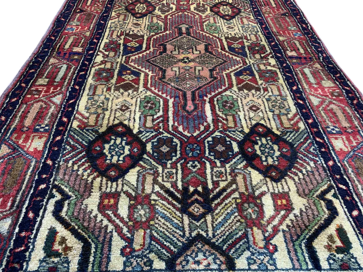 Perserteppich Hamadan 110x75 cm Wolle handgeknüpft