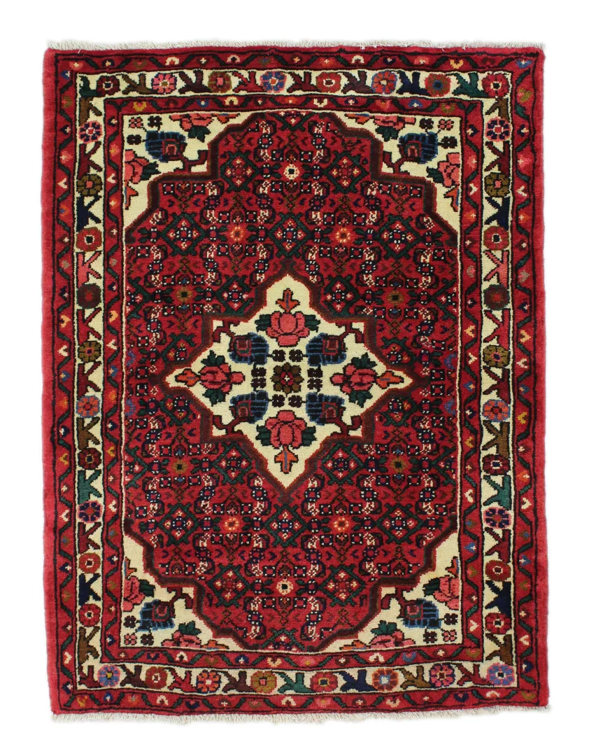 Perserteppich Hamadan 136 x 104 cm Wolle handgeknüpft