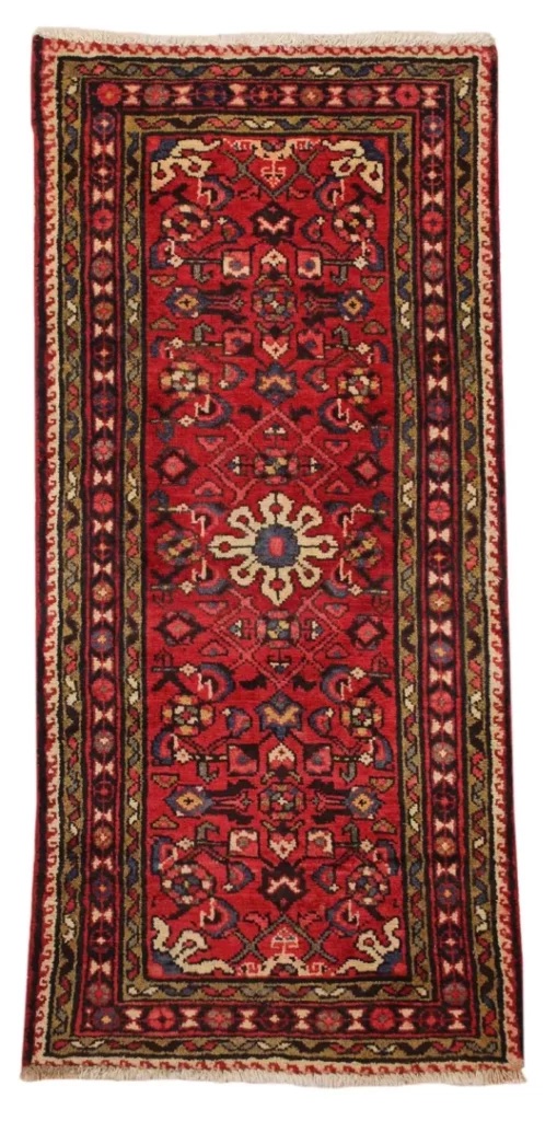 Perserteppich Hamadan 136 x 63 cm Wolle handgeknüpft